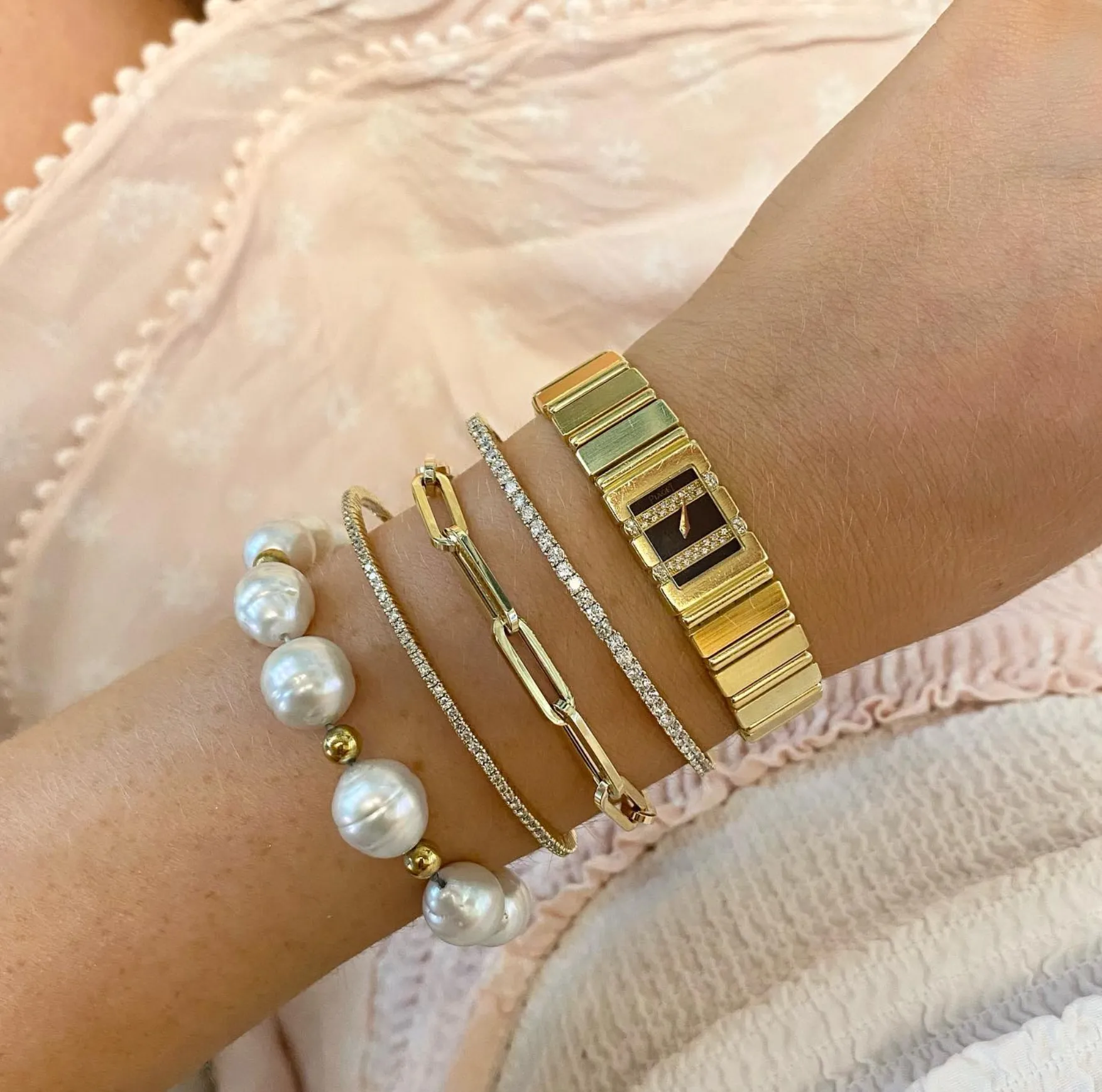 Large Link Paperclip Bracelet