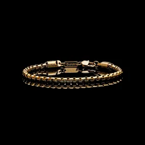 Laurel Box Chain Bracelet | Gold Color
