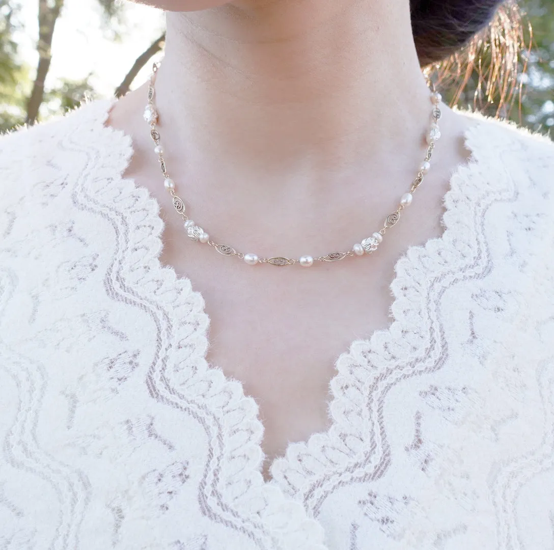 Lotus Necklace and Bracelet Set