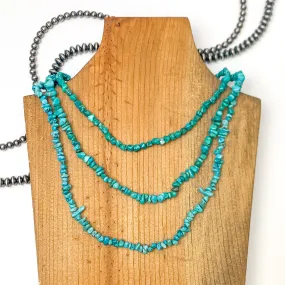Luane Begay | Navajo Handmade Kingman Turquoise Chip Necklace