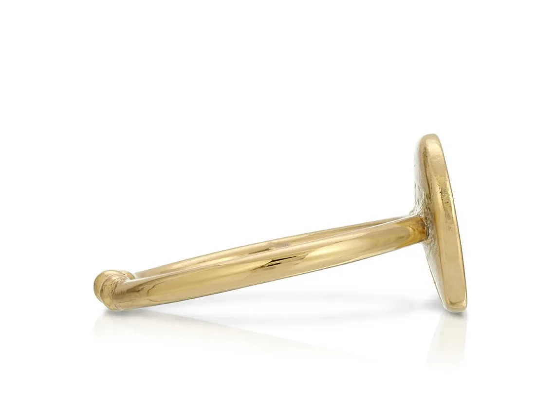 Lucky Feather Zodiac Signet Ring - Gemini
