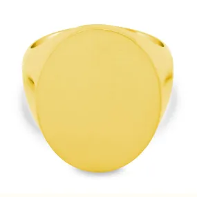 Men's Oval Signet Ring - Extra Large