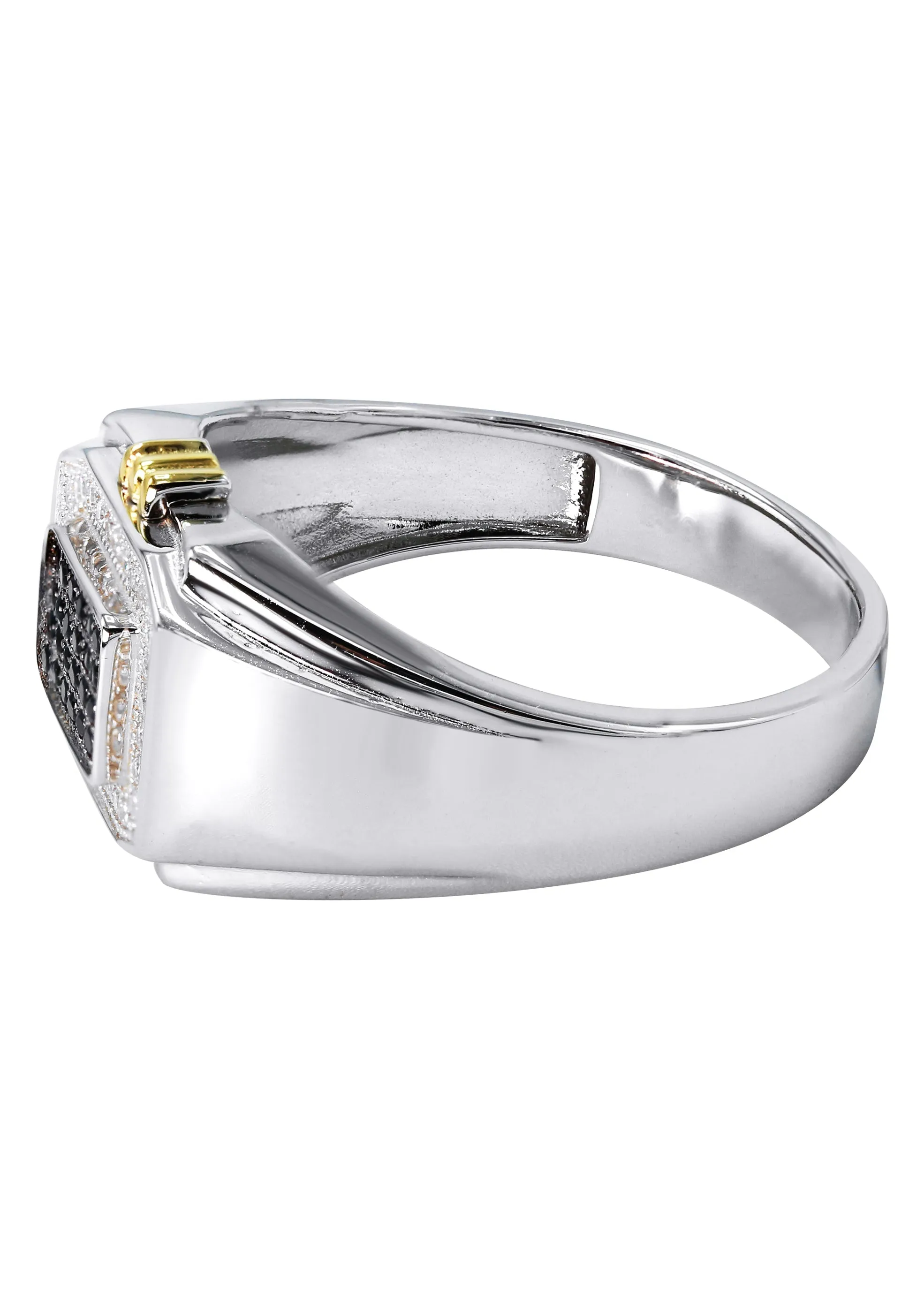 Mens Silver CZ Signet Ring | Appx 5.5 Grams