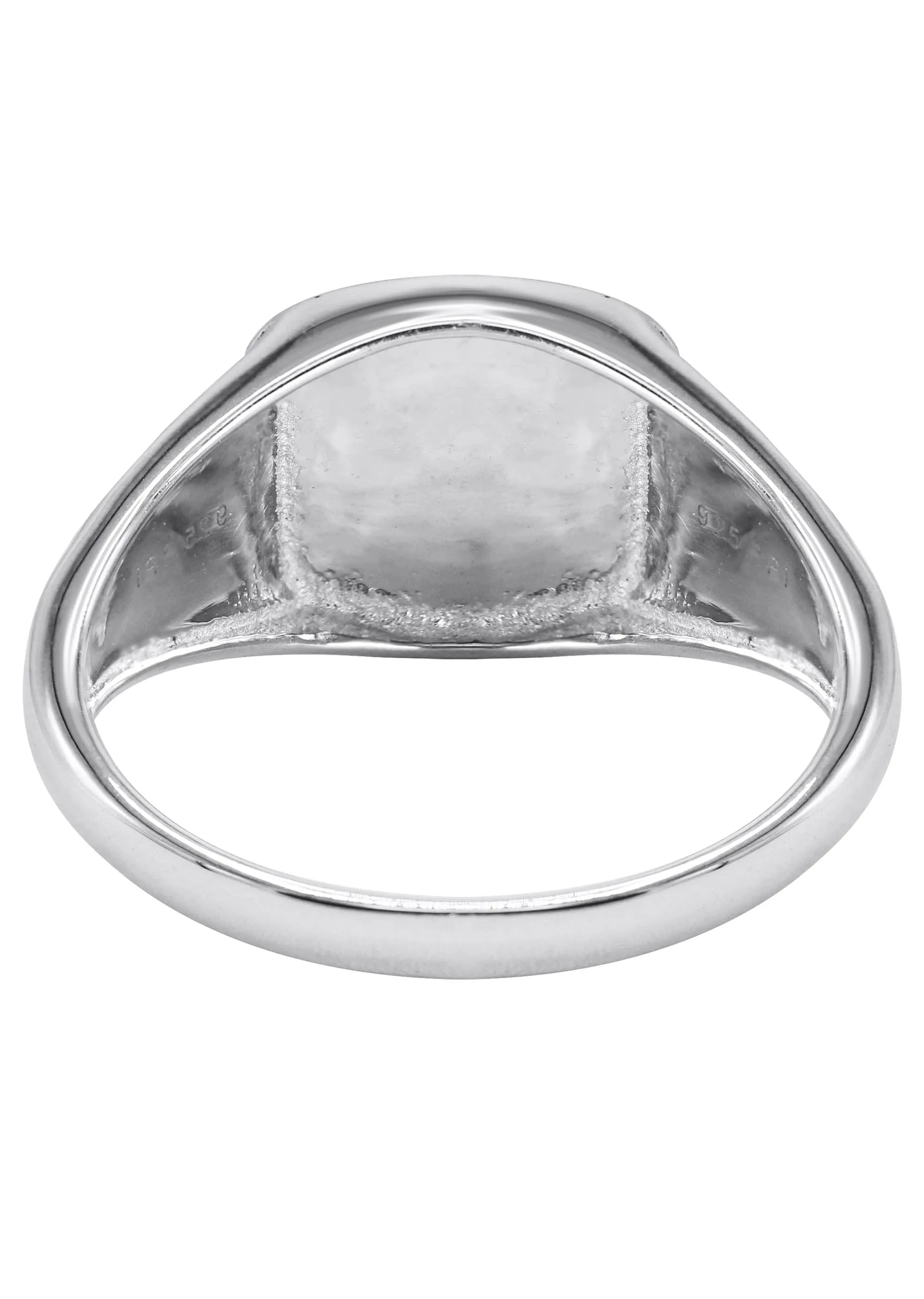 Mens Silver Onyx Signet Ring | Appx 5.3 Grams