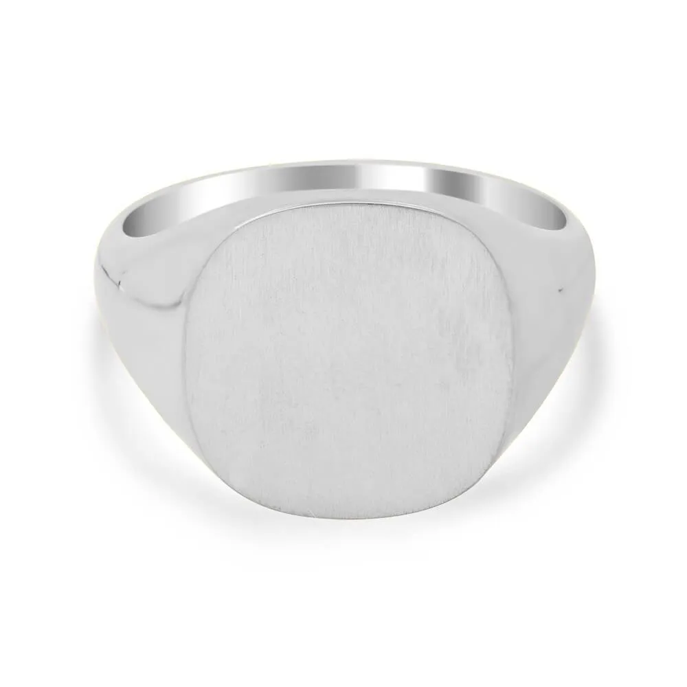 Men's Square Signet Ring - Medium