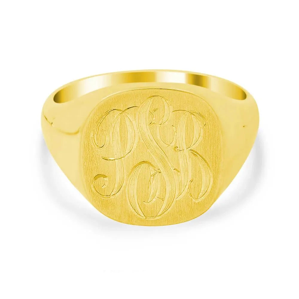 Men's Square Signet Ring - Medium