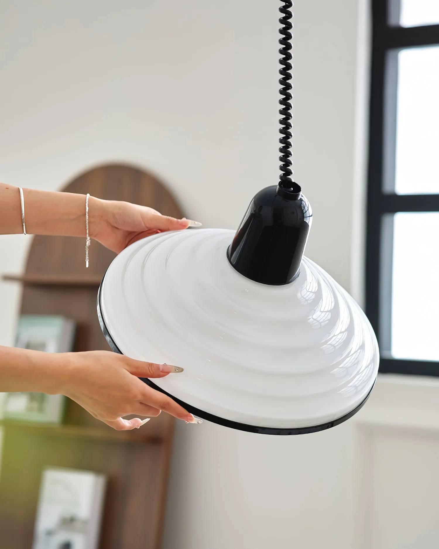 Metalowa Pendant Lamp 13.7″- 7.8″