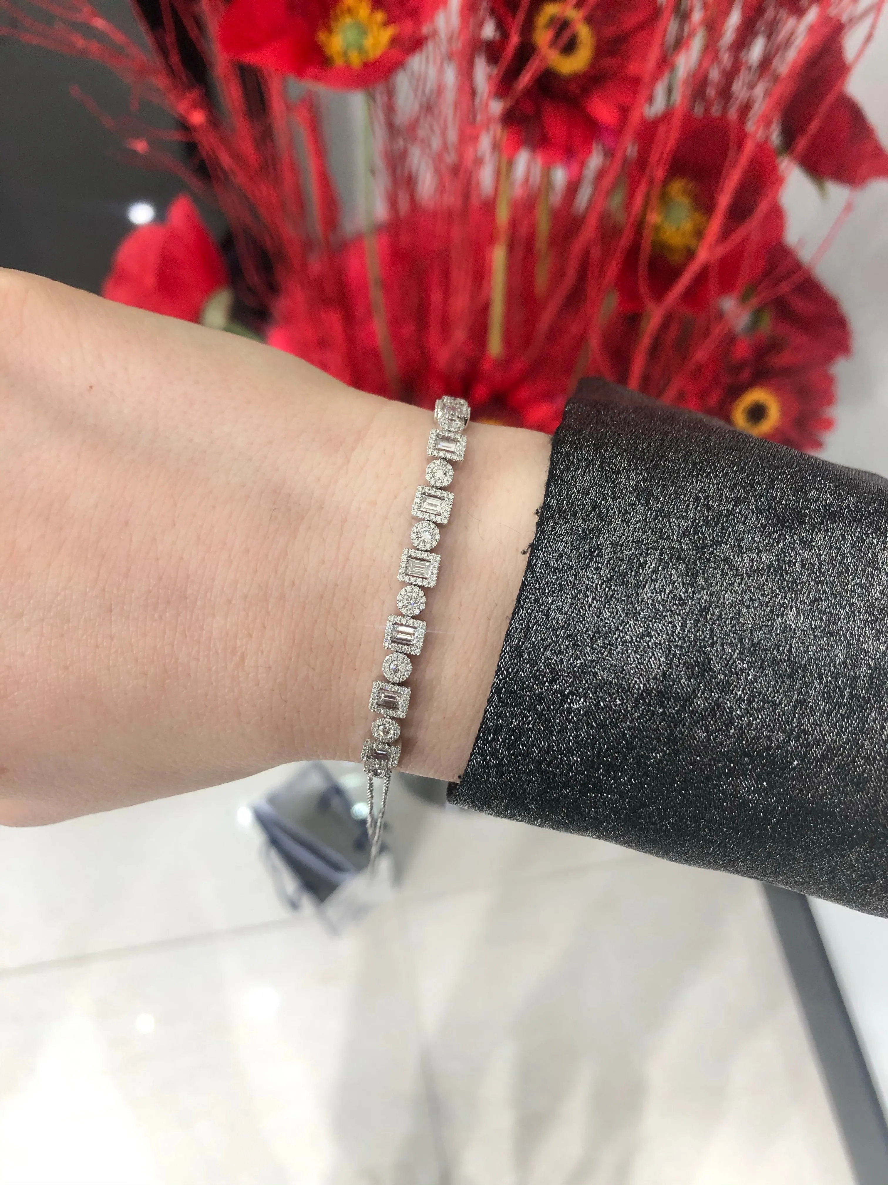 Milgrain diamondbracelet