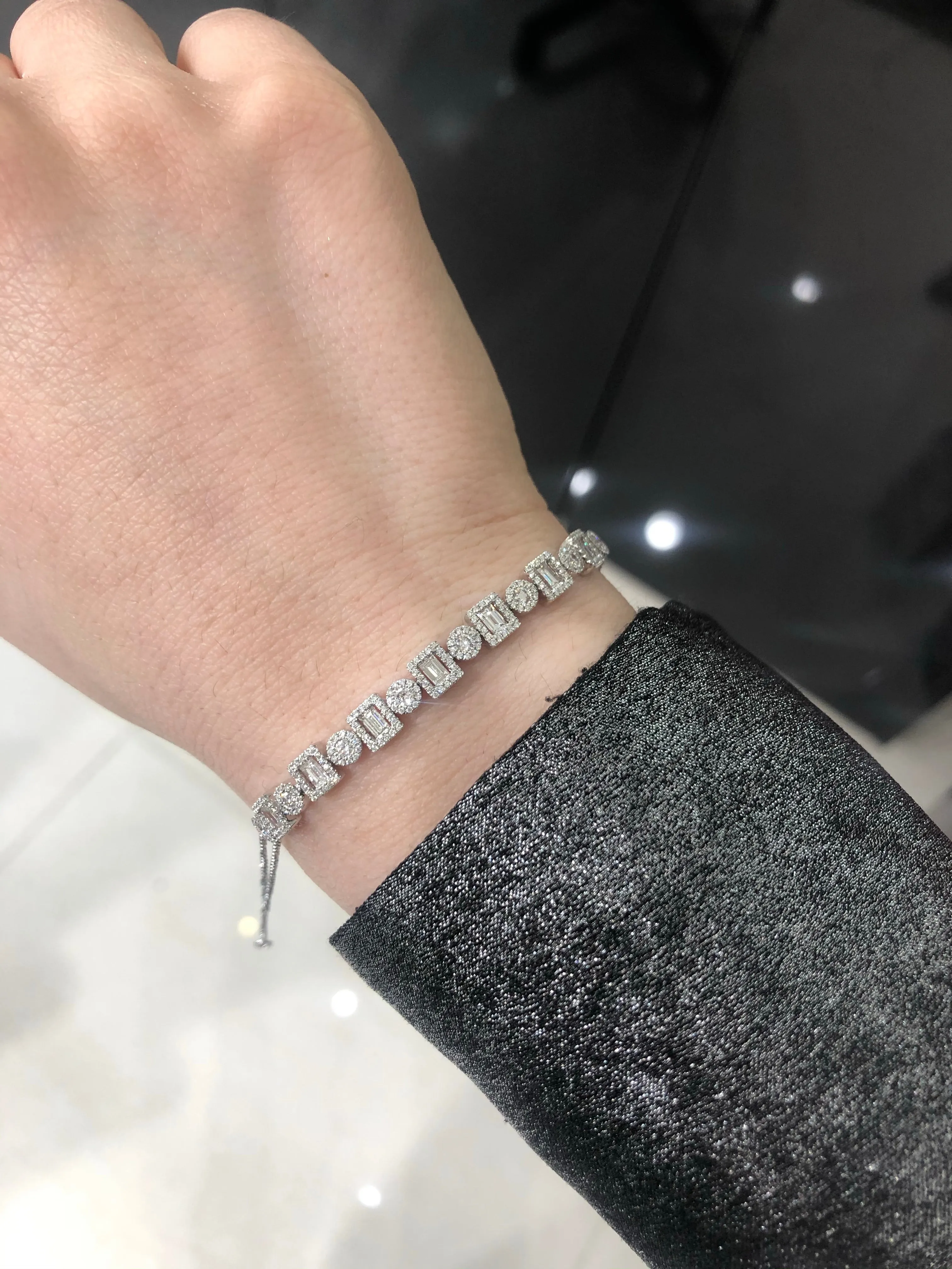Milgrain diamondbracelet