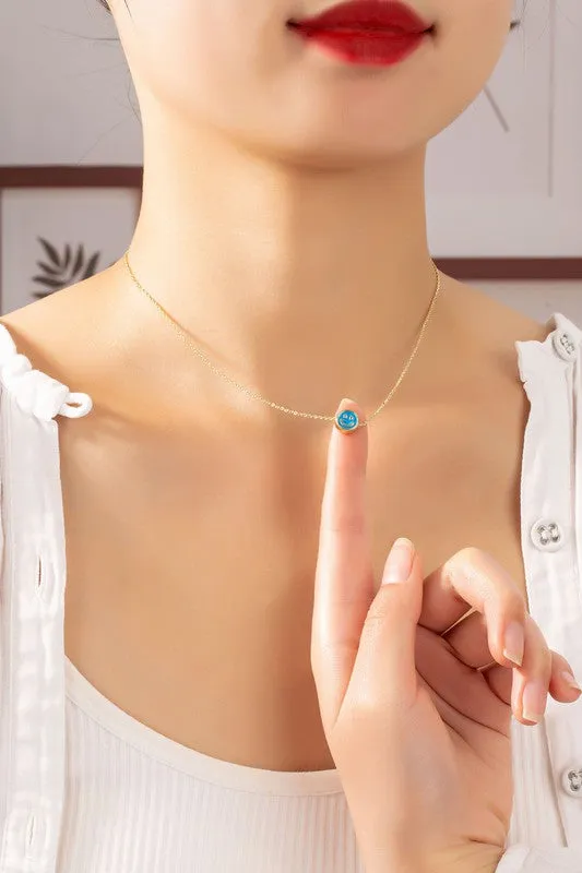 Mini Smiley Face Necklace