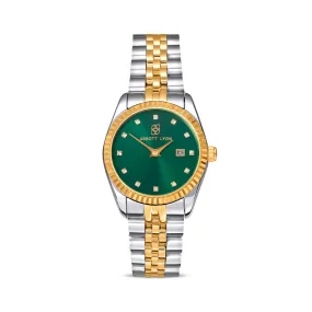 Mini Two Tone Emerald Link Belgravia 30 Watch