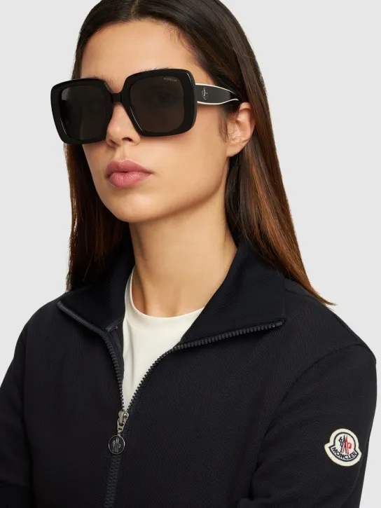 Moncler   Blanche squared acetate sunglasses 
