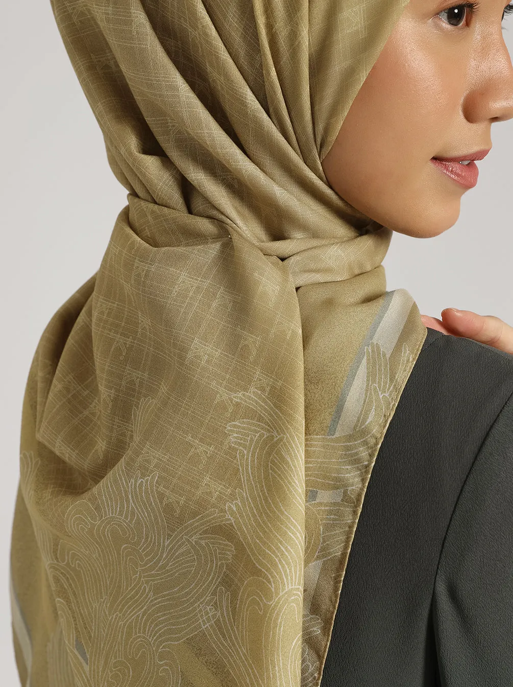MONOGRAM XL SCARF SAFFRON