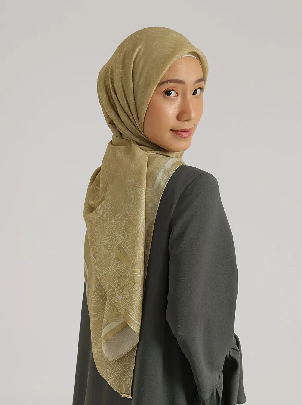MONOGRAM XL SCARF SAFFRON