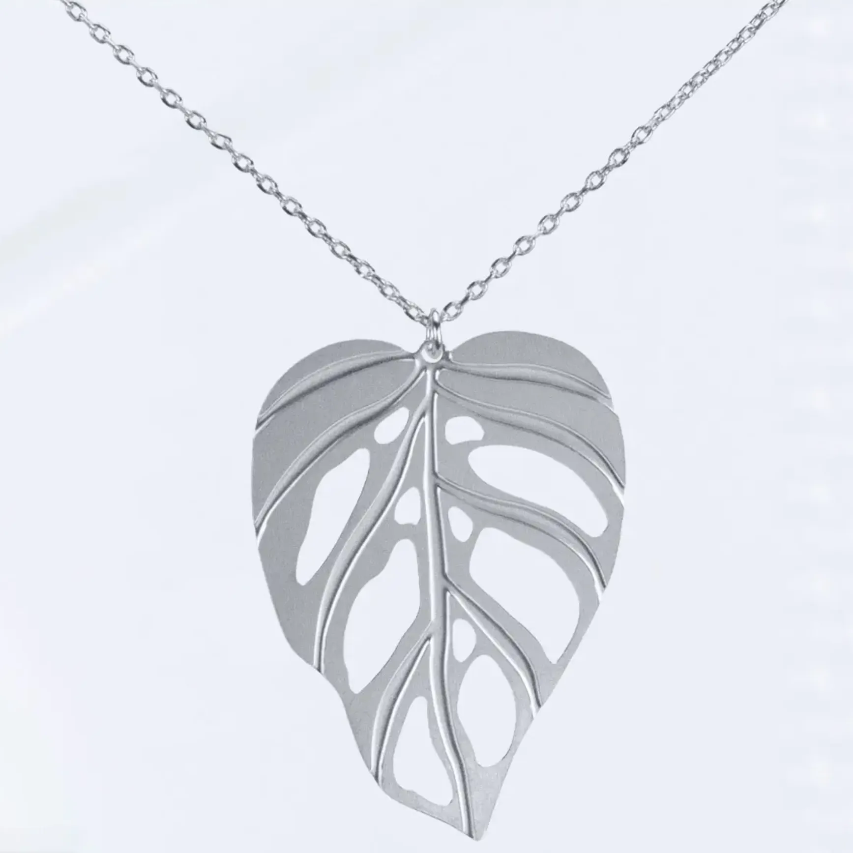 Monstera Adansonii Leaf Necklace