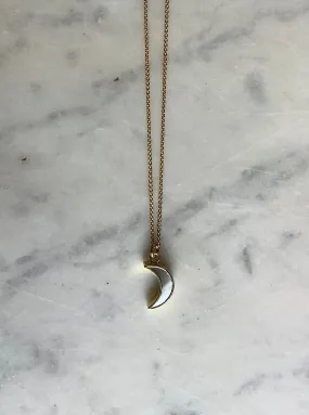 Mother of Pearl Moon Necklace