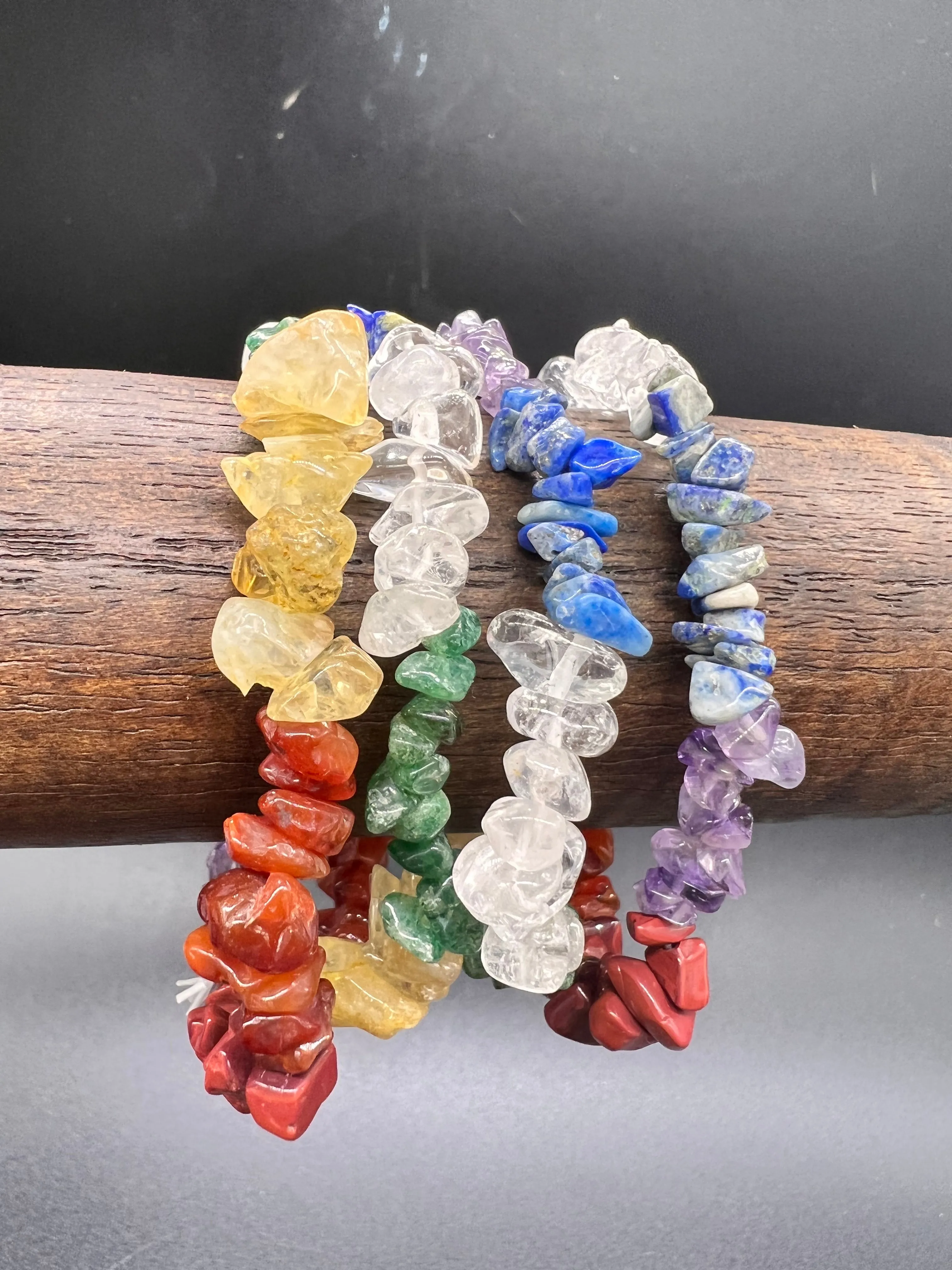 Multicoloured  Crystal Chip Bracelet