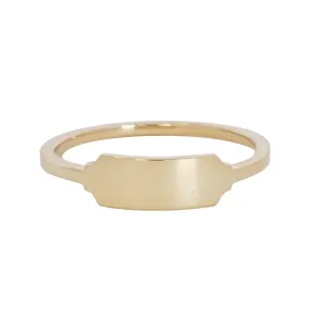 Nameplate Baby Signet Ring
