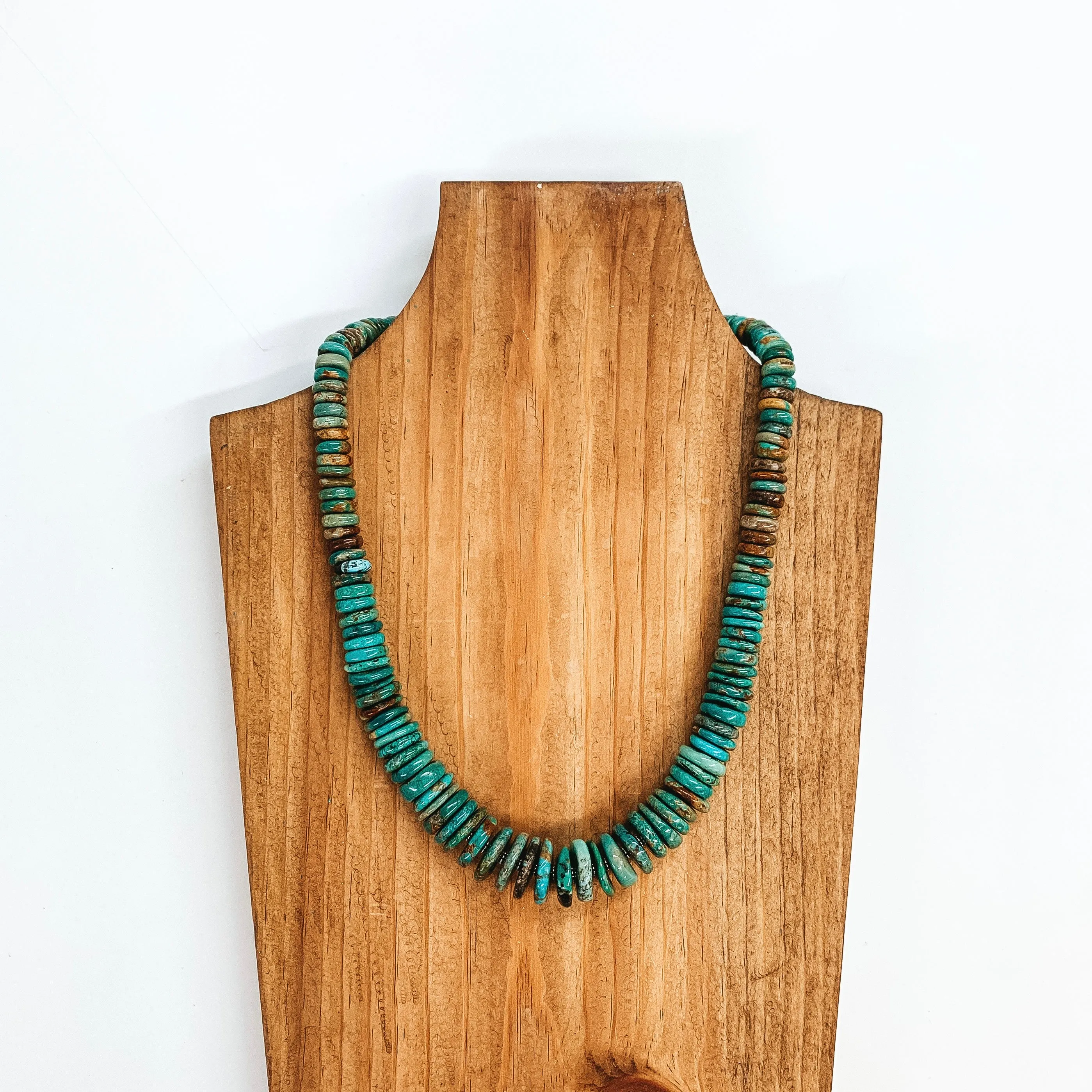 Navajo | Navajo Handmade Graduated Turquoise Circle Beaded Stones