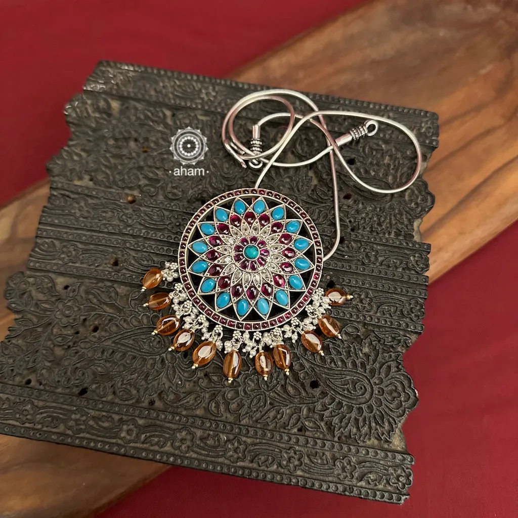 Nrityam Silver Pendant