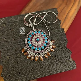 Nrityam Silver Pendant