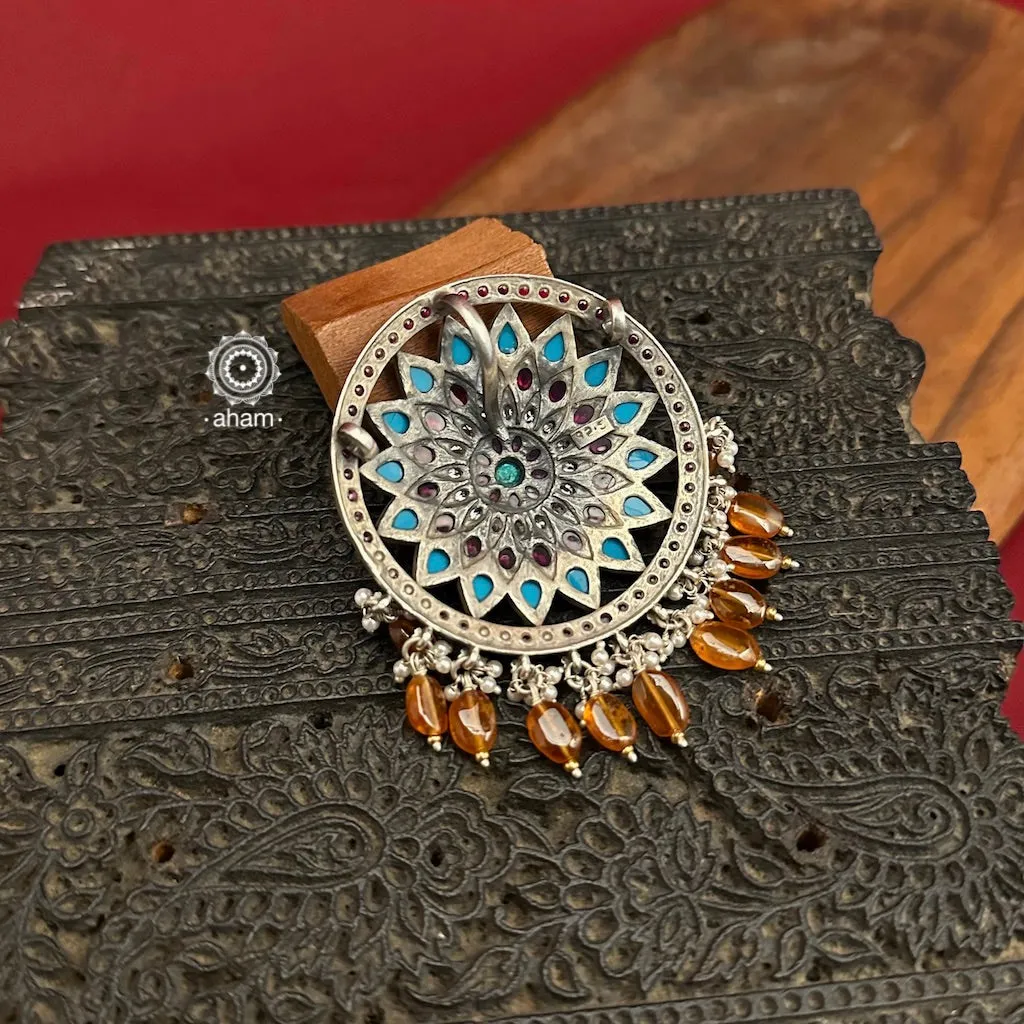 Nrityam Silver Pendant