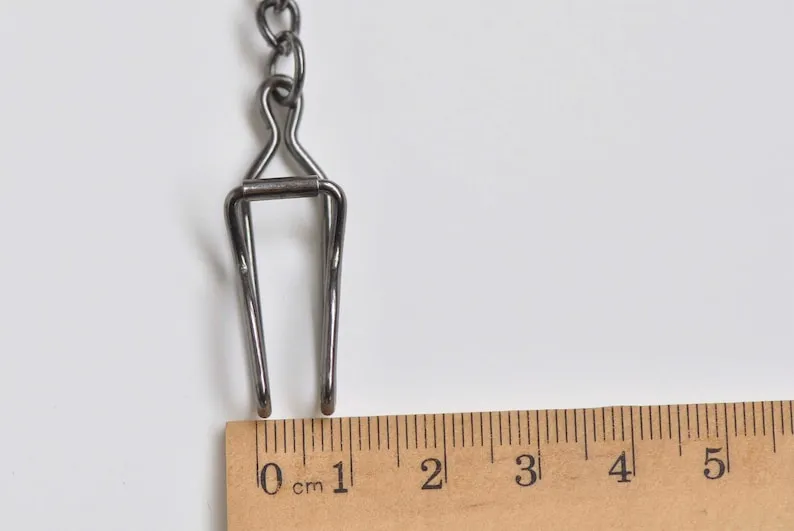 One Strand 14.7 Inch (37.5cm) Pocket Watch Chain Bronze/Copper/Gunmetal Back/Gold