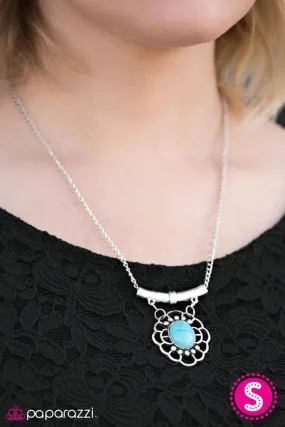 Open Door Jewelry - Canyon Cruiser - Blue Necklace - Paparazzi Accessories