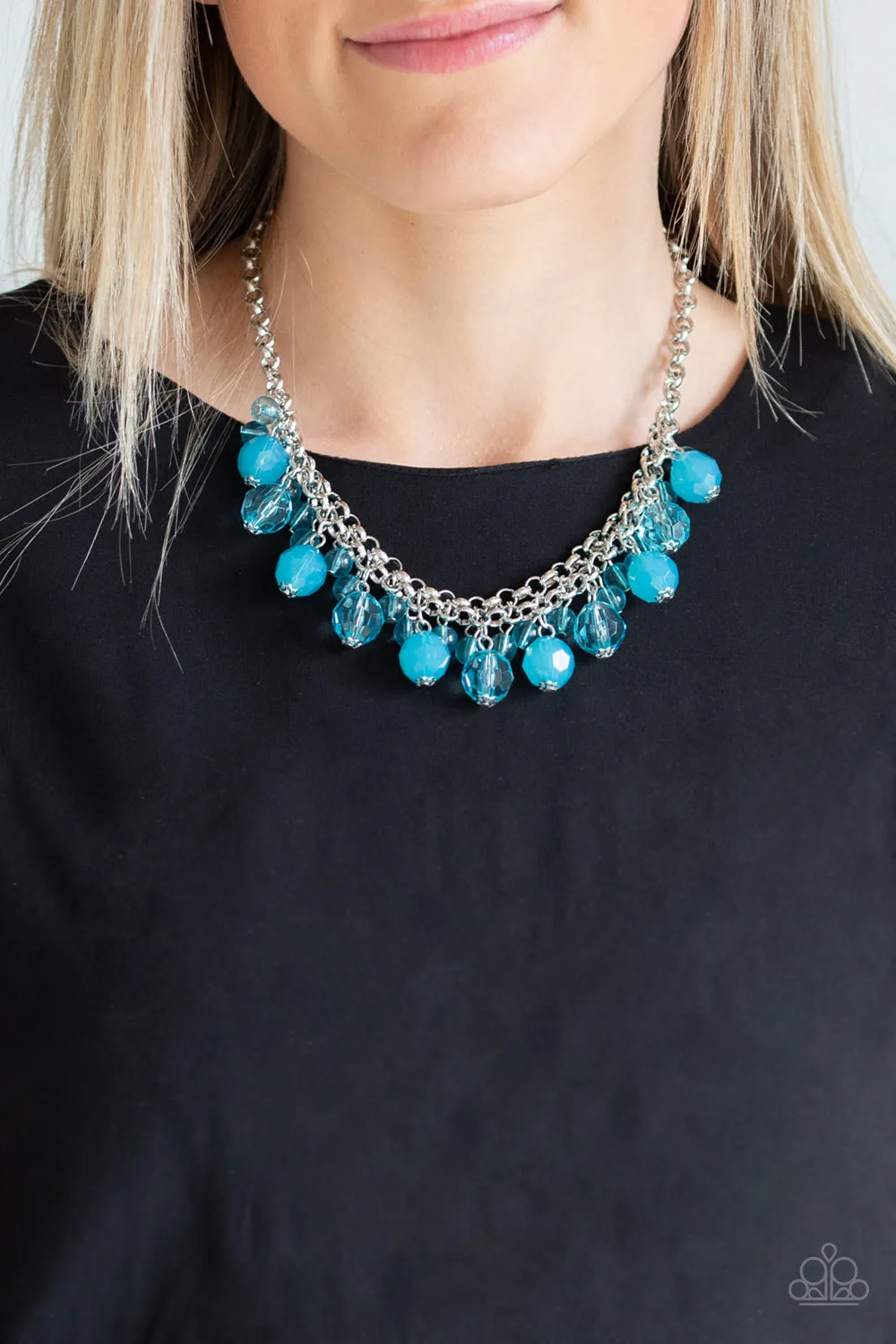 Paparazzi Fiesta Fabulous Necklace Blue