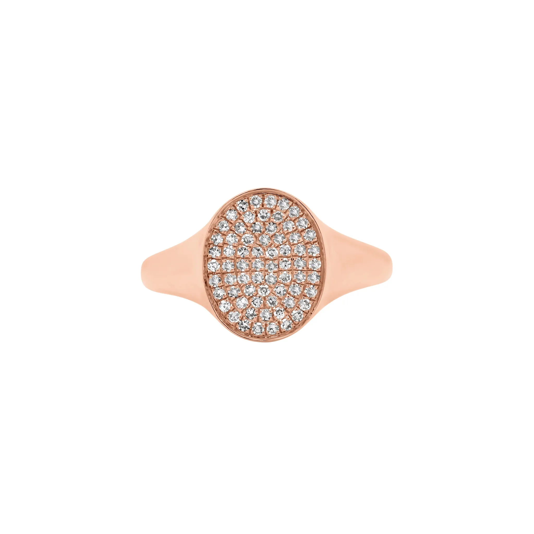 Pave Diamond Signet Pinky Ring