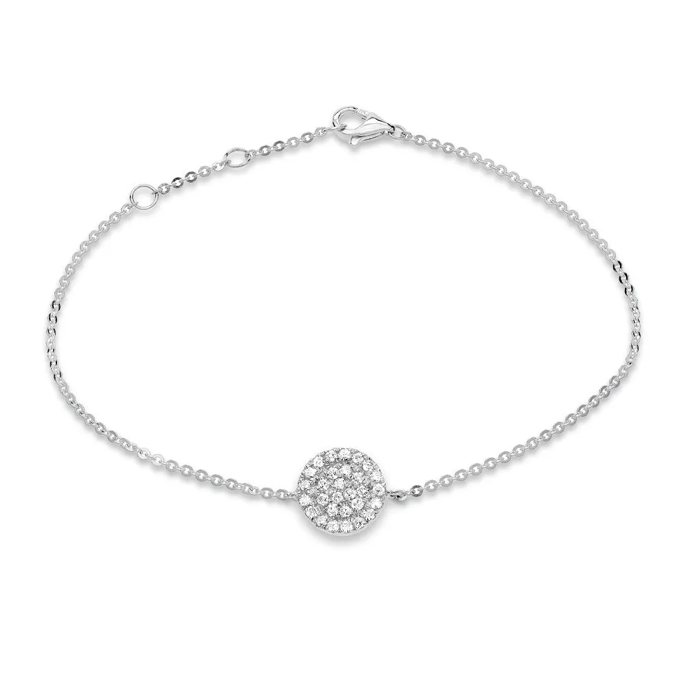 Pave Disc Bracelet