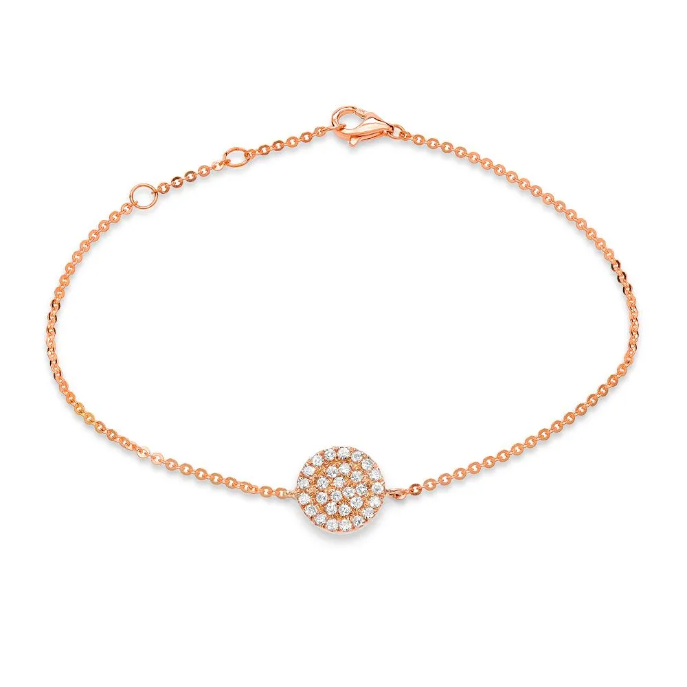 Pave Disc Bracelet