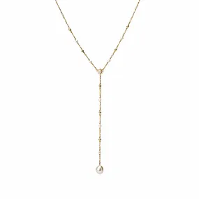 Pearl Lariat Necklace