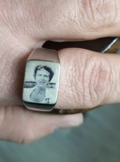Personalized Photo Ring - Custom Engraved Mens Signet Ring Women Name Ring Engraving From Photo Family Fathers Day Gift Boyfriend Husband