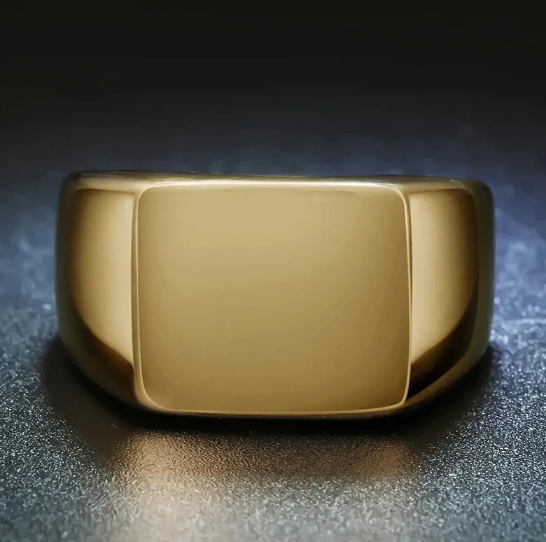 Personalized Photo Ring - Custom Engraved Mens Signet Ring Women Name Ring Engraving From Photo Family Fathers Day Gift Boyfriend Husband