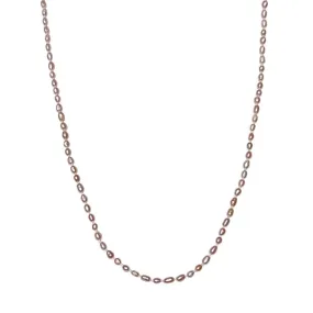 Pink Rice Pearl Necklace