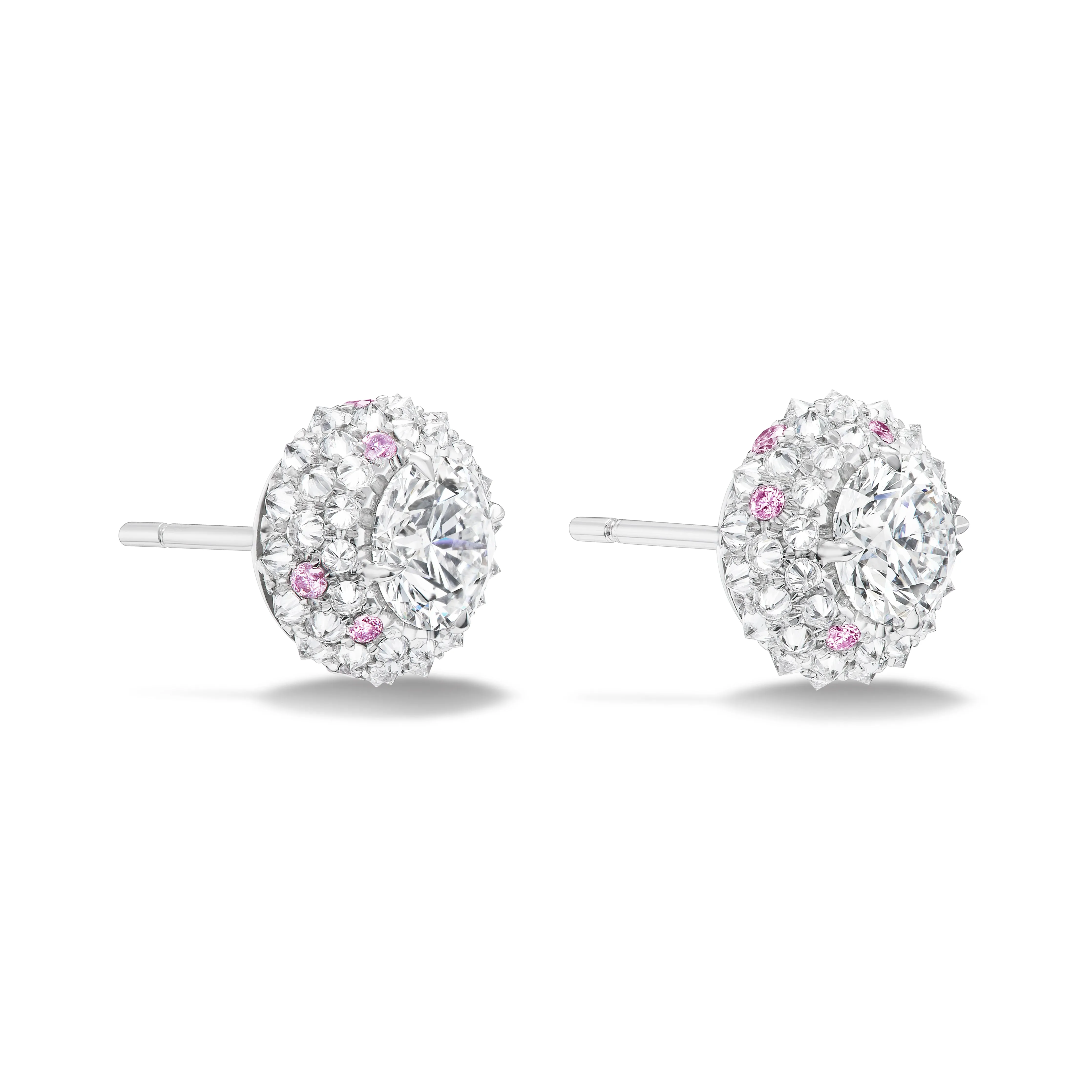 Platinum Natural Diamond Earrings
