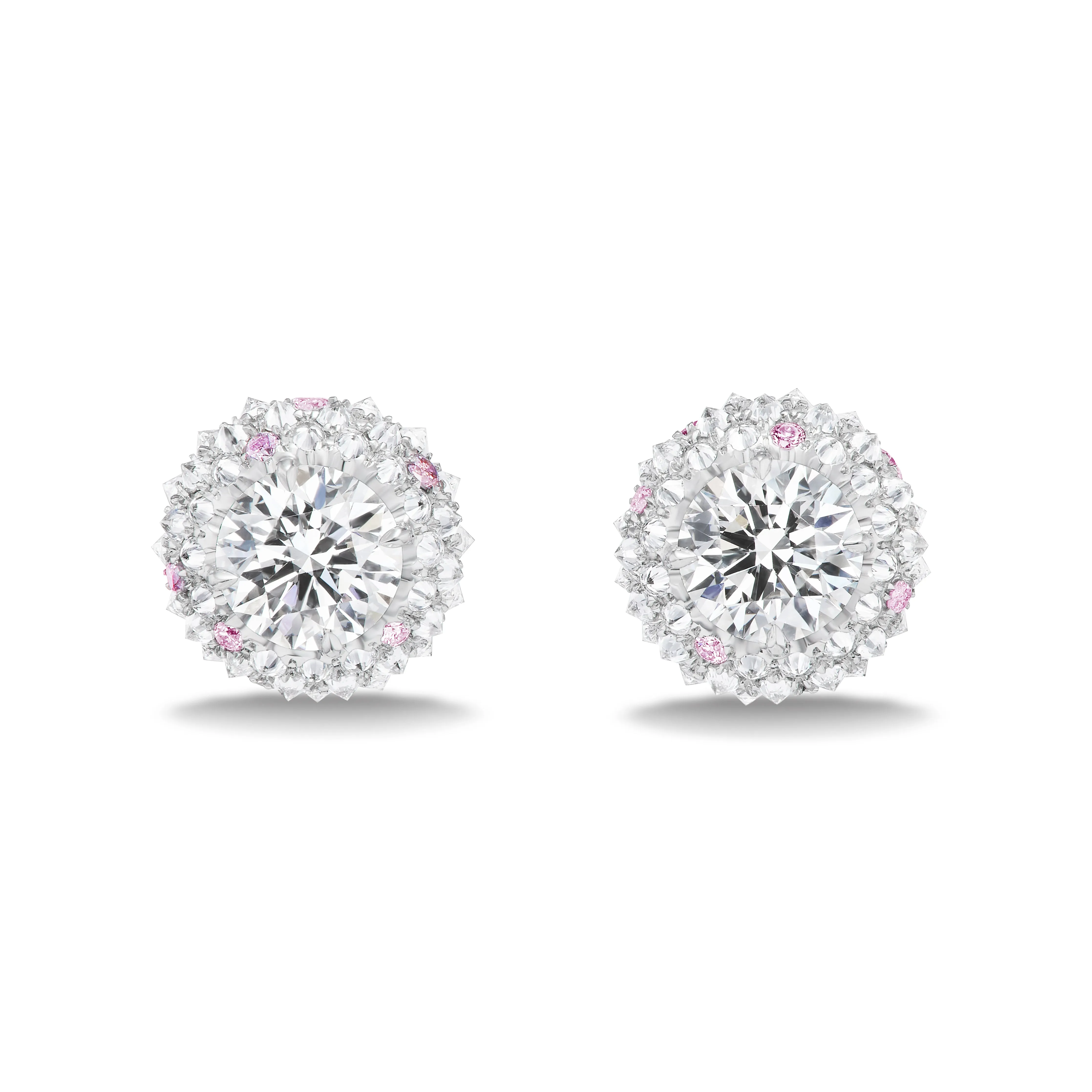 Platinum Natural Diamond Earrings