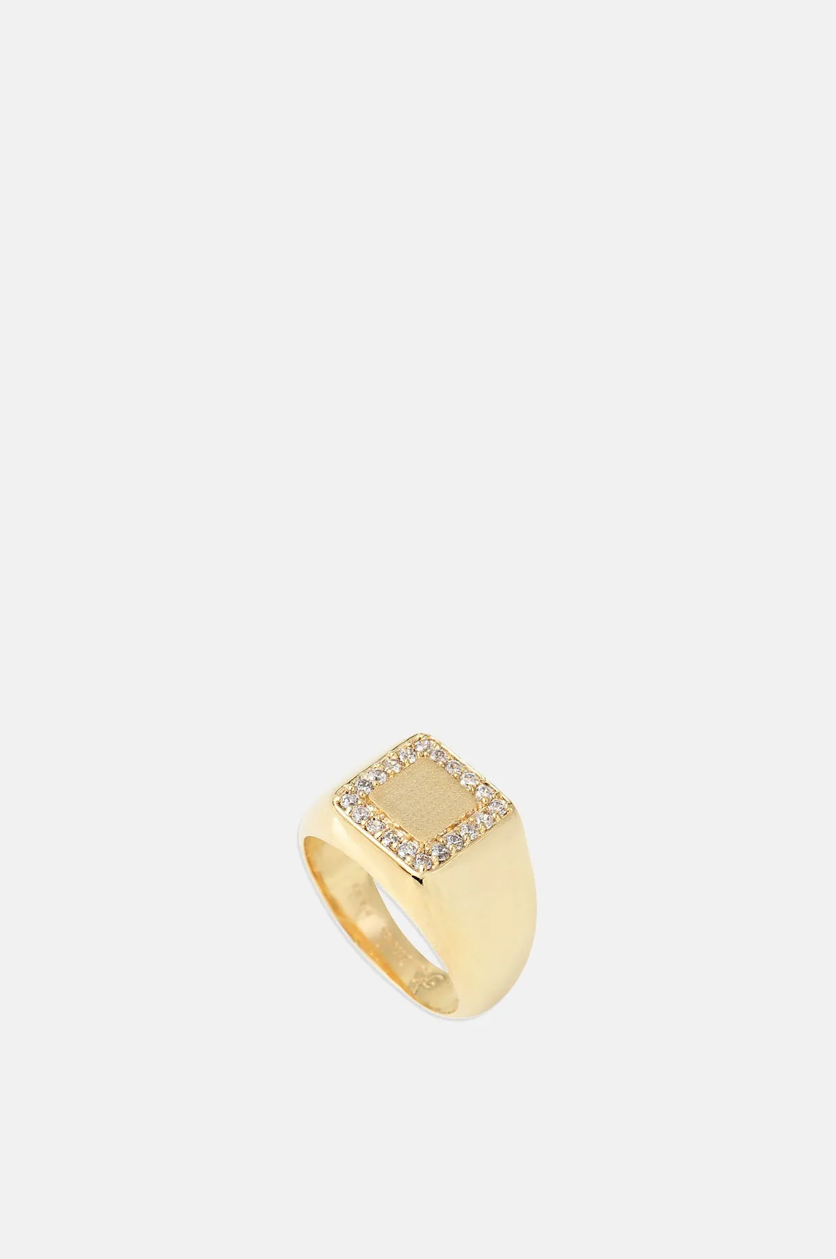 Polyrodos White Signet Ring