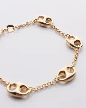 Puffed Mariner Chain Bracelet