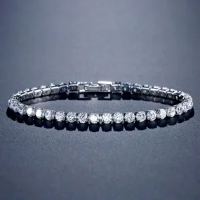 "Orla" - Cubic Zirconia Bridal Tennis Bracelet - Available in Silver, Rose Gold and Yellow Gold