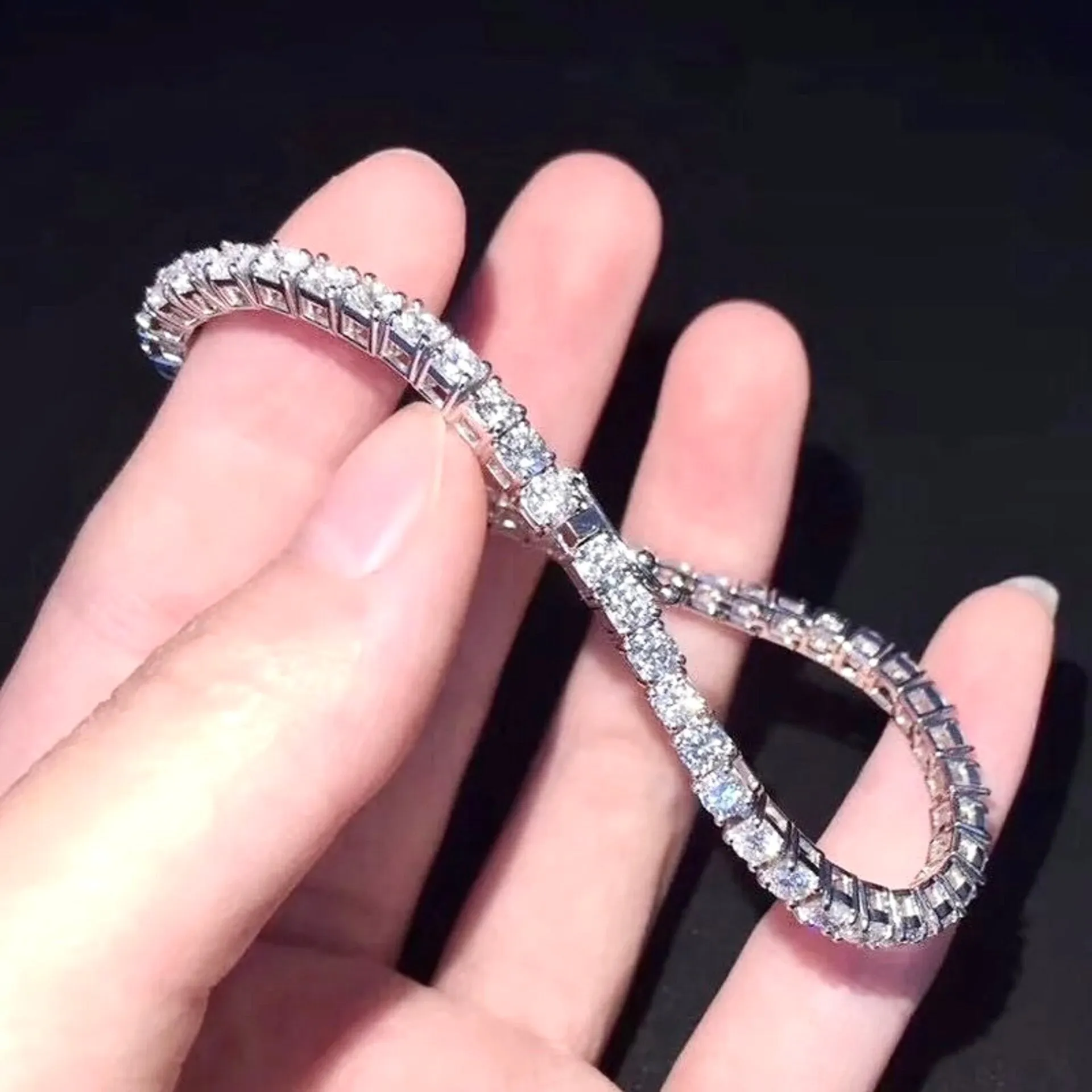 "Orla" - Cubic Zirconia Bridal Tennis Bracelet - Available in Silver, Rose Gold and Yellow Gold