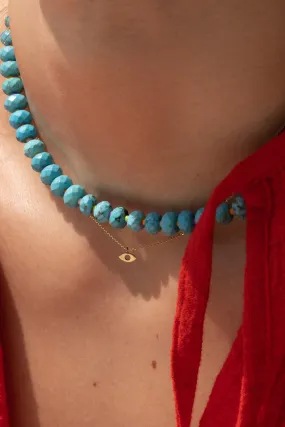 RAINBOW TURQUOISE NUGGET NECKLACE