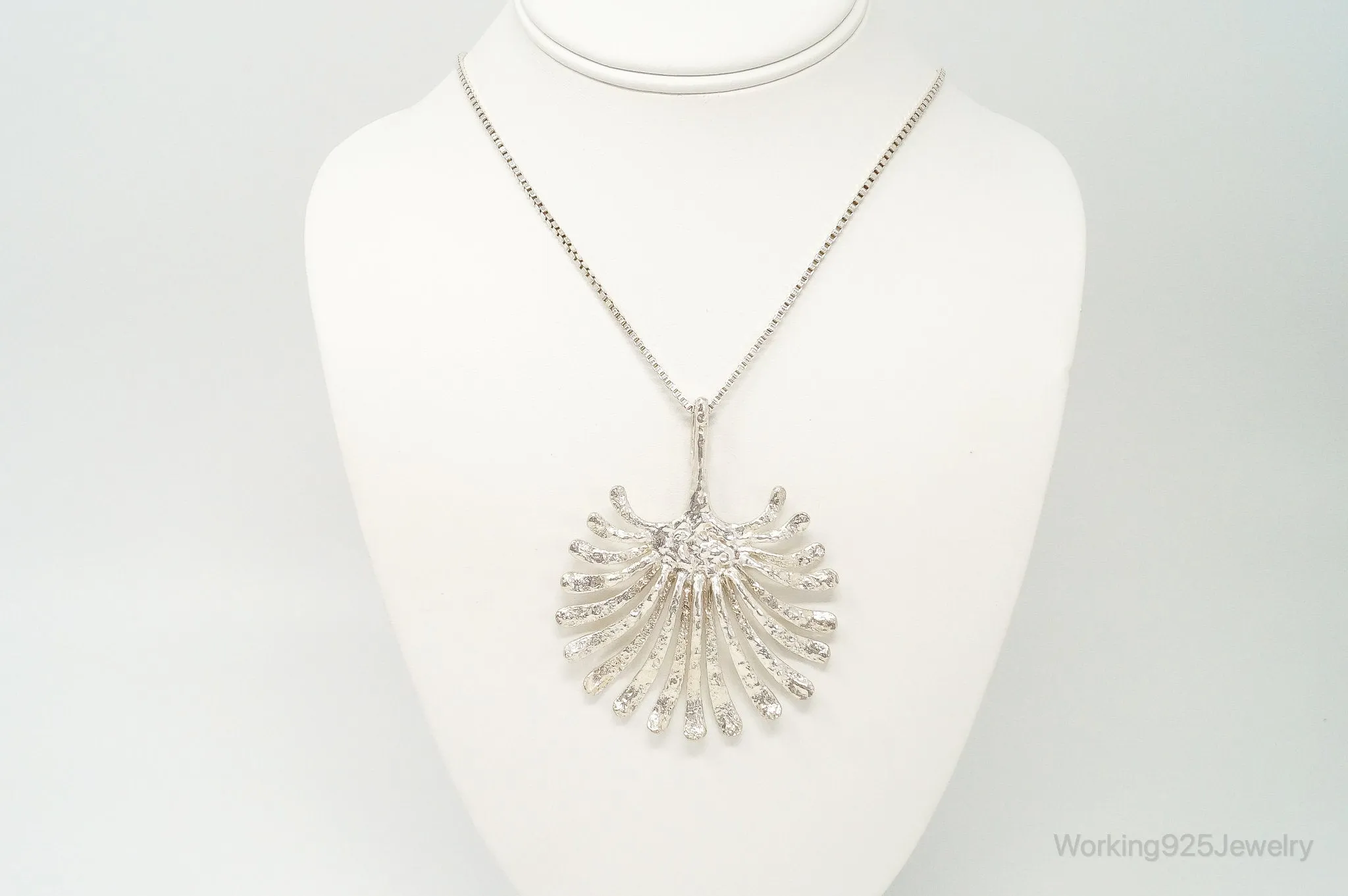 Rare Sweden Modernist Theresia Hvorslev Sterling Silver Necklace