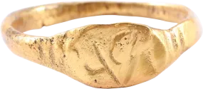ROMAN SIGNET RING, 2ND-5TH CENTURY AD, SIZE 5 ½