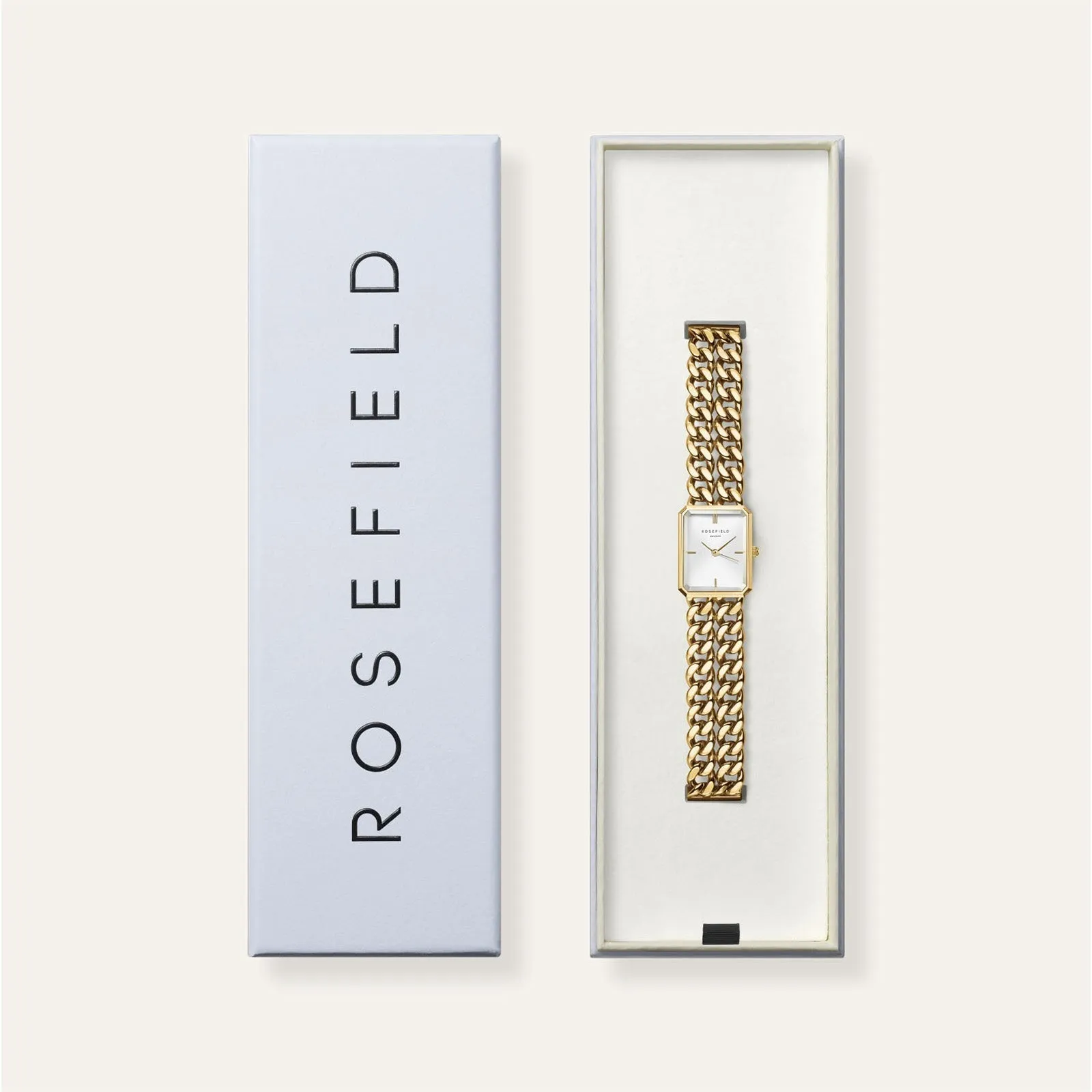 Rosefield Studio Double Chain Gold Watch