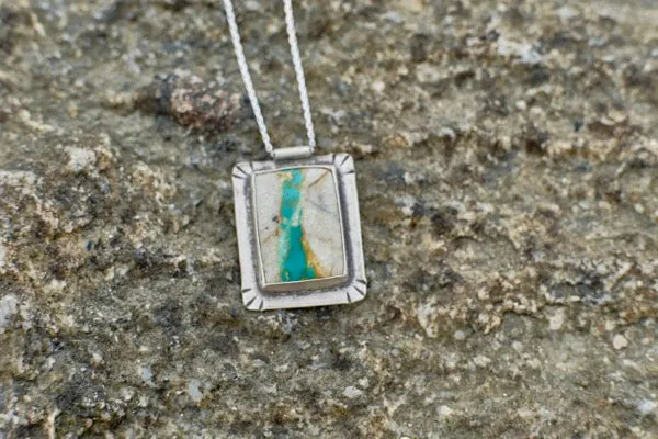 Royston Ribbon Rectangular Necklace
