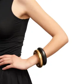 Samara Bracelet in Gold Foil and Ebony
