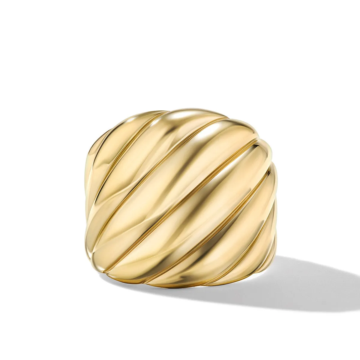 Sculpted Cable Ring in 18K Yellow Gold