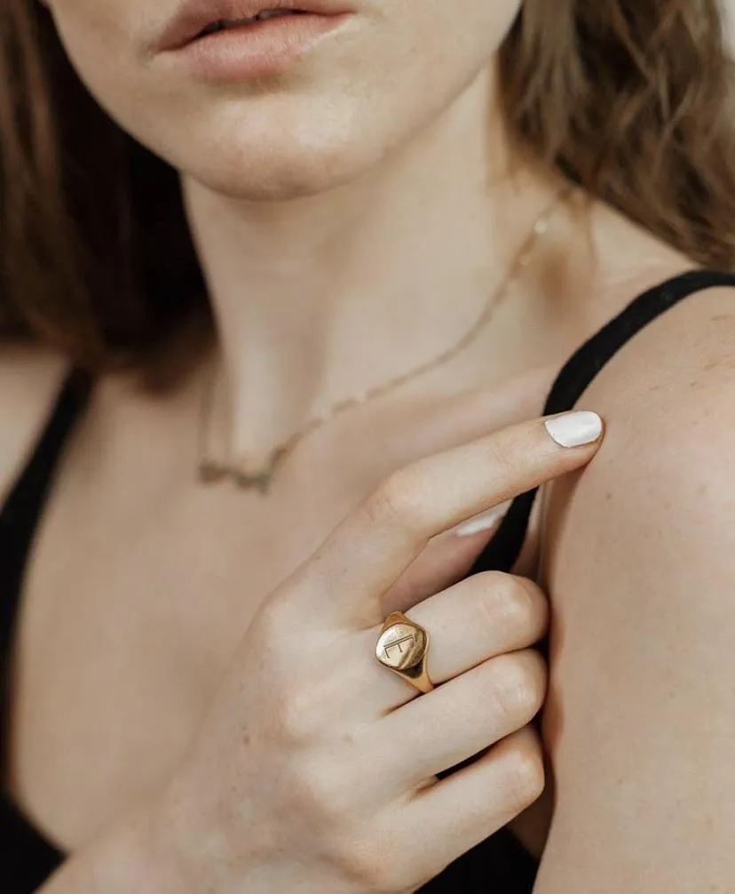 Signet Personalised Initial Ring